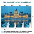 thumbnail image 3 of Peel and Stick Wallpaper Hungarian parliament night winter Modern Art Wall Mural Decor Self Adhesive and Removable 69in x 98in, 3 of 8