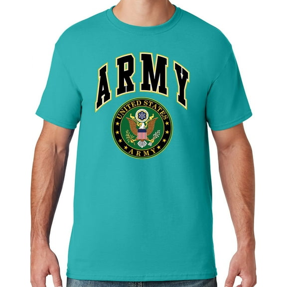 Mens US Army Seal T-shirt, Large Jade