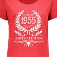 thumbnail image 4 of Inktastic Born in 1955 Limited Edition Women's Plus Size T-Shirt, 4 of 5