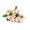D, variant on Qjidjing Artificial Rose Bouquet, Silk Fake Flowers with Green Leaves, DIY Floral Arrangement Supplies for Bridal Wedding Bouquet, Office A