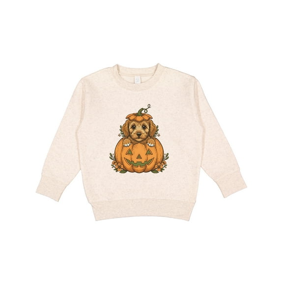 Inktastic Halloween Goldendoodle Pumpkin Toddler Sweatshirt