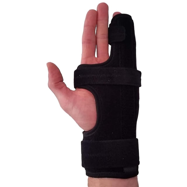 Metacarpiano izquierdo: férula para dedo pequeño/med, férula para mano, férula para dedo meñique para fracturas de boxeador, anillo roto, yeso para dedo meñique, inmovilización del dedo en gatillo