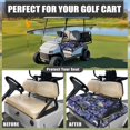 thumbnail image 4 of Yuyamidu Skull Golf Cart Covers Seat Cover with Pockets Purple Rose Club Car Cushion Cover Universal Fits 2 Passenger Machine Washable, 4 of 7
