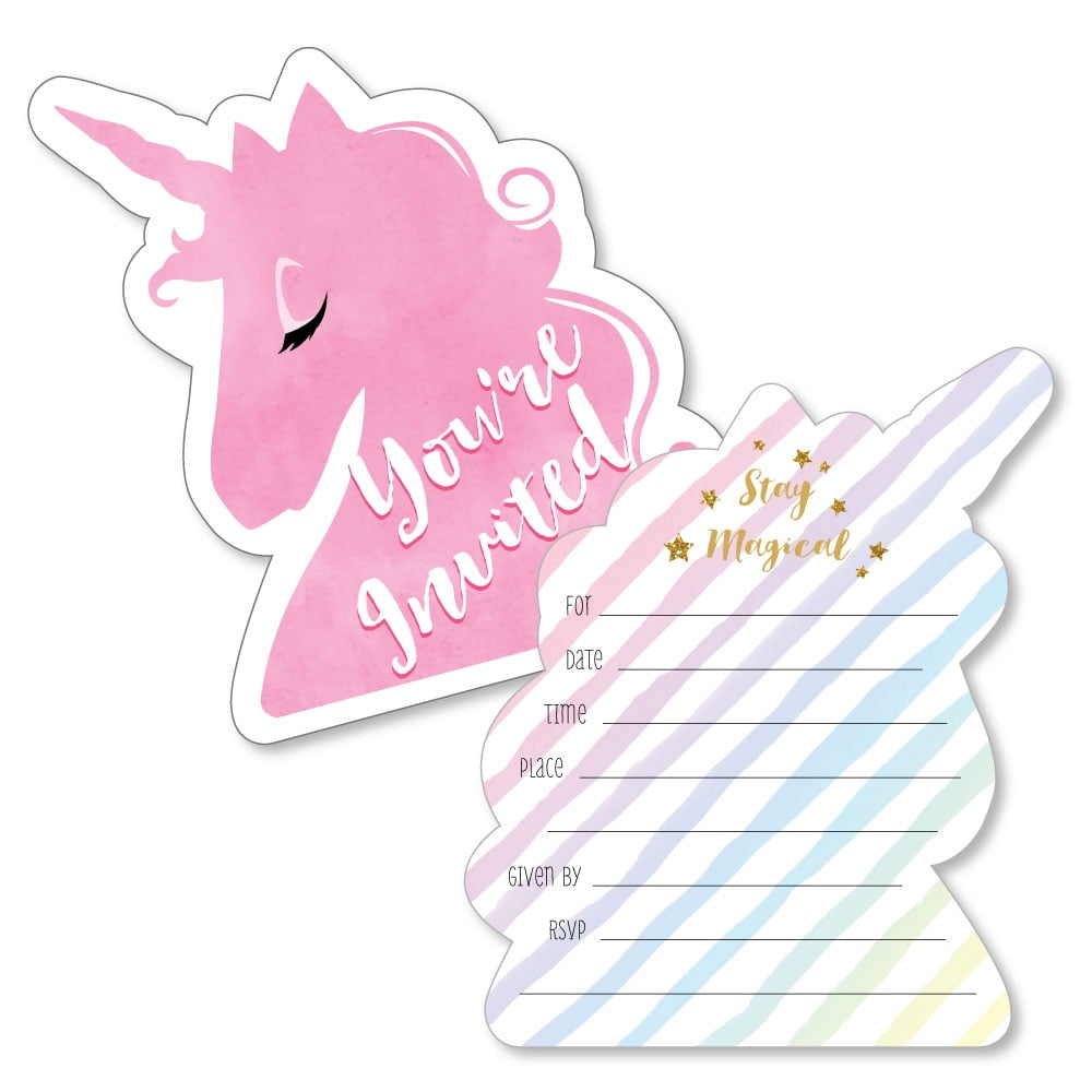 Unicorn Mermaid Invite Unicorn Party Instant Download Printable digital EDITABLE Kisses and Unicorn wishes Birthday Invitation