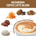 thumbnail image 4 of Om Mushroom Superfood Coffee Latte Blend Mushroom Powder, 8.47 Ounce Canister, 30 Servings, Lion's Mane, Cordyceps, Reishi, Chaga, Energy & Mental Clarity Support Supplement, 4 of 17