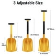 thumbnail image 2 of Telescopic Snow Shovel Sport Utility Shovel Retractable Camping Shovel Snow Removal Tool, 2 of 7