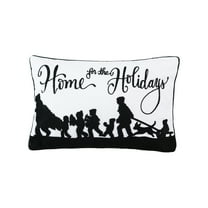 Home For Holidays Tufted Christmas Throw Pillow, 14" x 22"