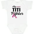 thumbnail image 3 of Inktastic Breast Cancer Awareness My Titi is a Fighter Boys or Girls Baby Bodysuit, 3 of 5