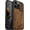 Walnut, variant on Case for iPhone 14 Pro Max [Natural & Black Soft TPU] Unique & Classy Shockproof Protective Cover Compatible with magsafe American Flag -Black