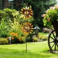 thumbnail image 1 of viento con forma girasol para exteriores, accesorio jardín, regalo, decoración para césped, patio, jardín al libre., 1 of 8