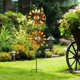 thumbnail image 1 of viento con forma girasol para exteriores, decoración creativa para patio, con estaca, para jardín, césped y exteriores., 1 of 8