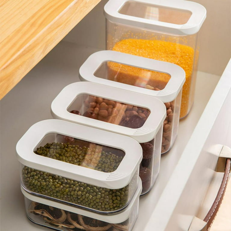 Kitchen Pantry Organizer Sealed Square Vacuum BPA Free Push Top Plastic  Airtight Food Storage Boxes Containers Set with Lids - China Food Storage,  Food Boxes