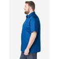 thumbnail image 4 of KingSize Men's Big & Tall Solid Wrinkle-Resistant Short Sleeve Button Down, 4 of 5