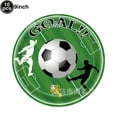 thumbnail image 5 of Decoración de fiesta de fútbol, vajilla temática de fútbol, platos de papel, vasos, servilletas, suministros para fiesta de fútbol, sirve para 10 invitados, 5 of 5