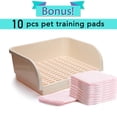 thumbnail image 2 of Caja de arena para conejos CALPALMY XL con 10 Almohadillas adicionales, 2 of 6