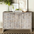 thumbnail image 2 of Wooden 3-Door Storage Cabinet | Suitable for Kitchen and Office | High-Quality Materials and Stable Structure | Adjustable Shelves to Keep Essentials Organized, 2 of 3