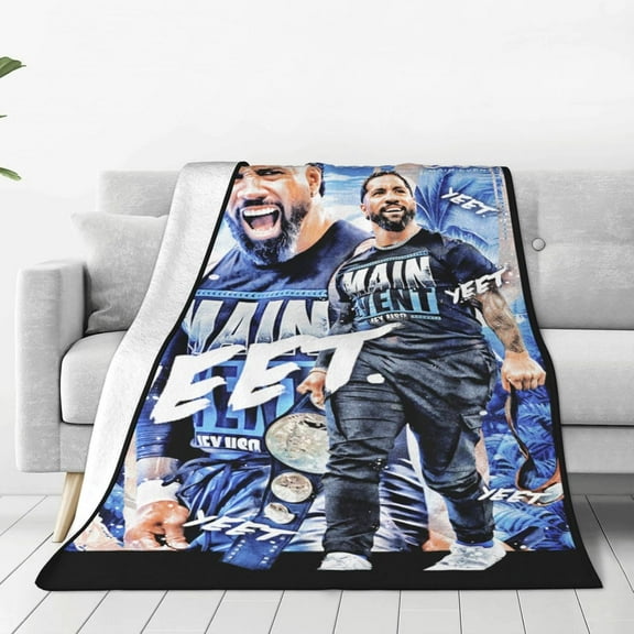 Jey USO Wrestler Throw Blanket Lightweight Air Conditioner Blanket Blankets for All Seasons Cozy Blankets for Hotel for Picnic
