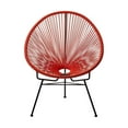 thumbnail image 2 of Costa Lounge Chair, Wire Lounge Chair, Plastic Lounge Chair, Beach Lounge Chair, Indoor-Outdoor Lounge Chair,Acapulco style Rattan,Weather Resistant,Patio Lounge Chair, Oval Lounge Chair - Set 2, 2 of 3