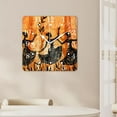 thumbnail image 4 of 14 Inch Wall Clock Battery Operated Square Clock for Office, Kitchen, Outdoor, Living Room,African Tribal Style Women Exquisite, 4 of 4
