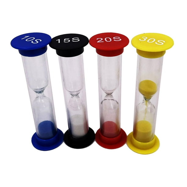 Temporizador de arena de 4 piezas, reloj de arena decorativo, temporizador de reloj de arena ligero, temporizador de reloj de arena para actividades e