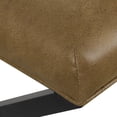 thumbnail image 7 of HomePop X Bench - Brown Faux Leather, 7 of 7