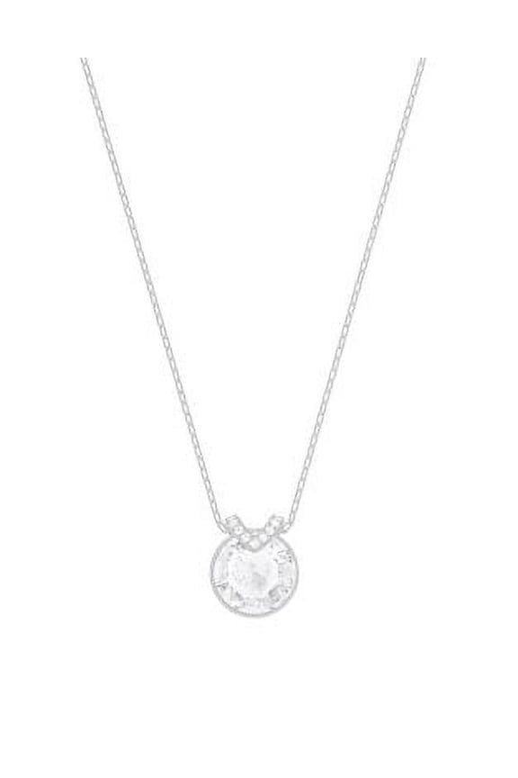 Bella V Pendant - White - Rhodium Plating - 5370193
