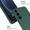 thumbnail image 3 of for Samsung Galaxy S24 FE Case,Slim Liquid Silicone for Women Men with Scratch-Resistant Microfiber Lining Shockproof Soft Silicone Protective Phone Case for Samsung Galaxy S24 FE 5G (Dark Green), 3 of 14