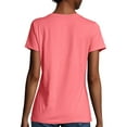 thumbnail image 3 of Hanes X-Temp V-Neck T-Shirt (42V0) Charisma Coral, XL, 3 of 6