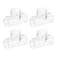 thumbnail image 1 of 4uds Transparente Acrílico Tubo Codo, 32mm/1,26 3 Vías Codo T-Forma Tubo Montaje Adaptador para Acuarios Agua Peces Tanque, 1 of 7