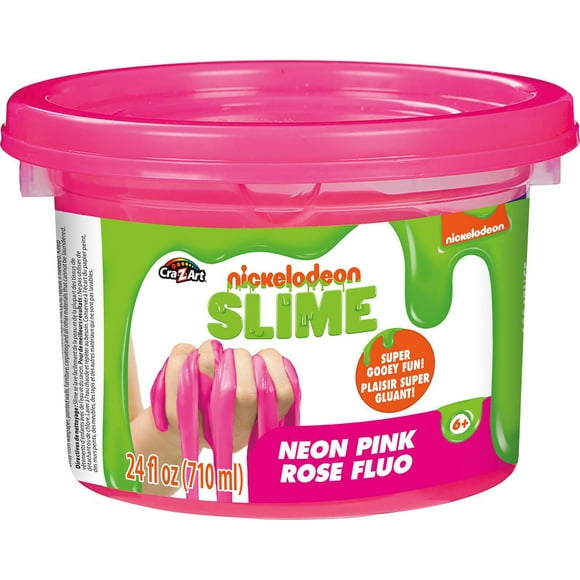 Nickelodeon 24oz Neon Pink Premade Slime