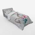 thumbnail image 3 of Ambesonne Anchor Bedding Set 4 Pcs, Spring Blossoms Feathers, Queen, Brown Pale Pink, 3 of 3