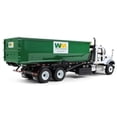 thumbnail image 2 of Mack Granite Garbage Truck "Waste Management" White and Green with Tub-Style Roll-Off Container 1/34 Diecast Model by First Gear, 2 of 6