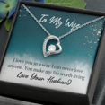 thumbnail image 2 of To My Wife You Make My Life Worth Living Forever Necklace w Message Card, 2 of 7