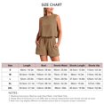 thumbnail image 1 of Conjunto de pantalones cortos de piezas, conjunto de pantalones cortos de pierna ancha de 2 piezas de verano para mujer, conjunto de camiseta sin mangas, uso conveniente, 1 of 2