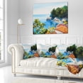 thumbnail image 3 of Designart House near the Sea - Landscape Printed Throw Pillow - 18x18, 3 of 5