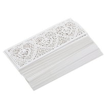 LABSERRON 50Pcs Iridescent Paper Tea Light Holders for Wedding Decorative