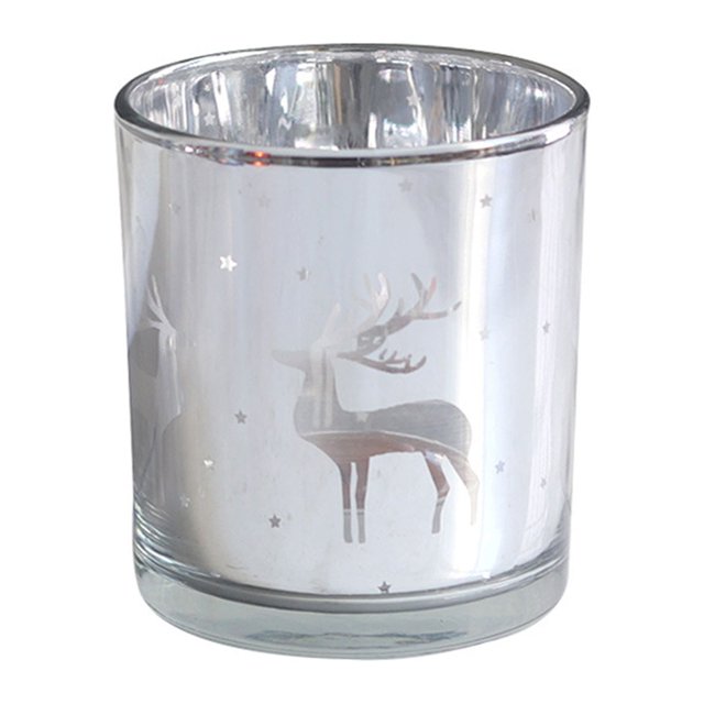 Empaquetado individualmente y almacenado en el almacén versión de taza vacía de reno Contenedor de taza de vela de aromaterapia Vela de vidrio navideña Portavelas de ANGGREK Otros