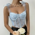 thumbnail image 2 of Blusa de Lencería Encaje Fridja Tirantes Sin Mangas Mujer, 2 of 9
