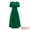 Green, variant on DARING DIVA Short Sleeve A-Line Belted Summer Casual Midi Dress S Green