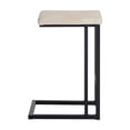 thumbnail image 3 of Home Square 2 Piece Faux Leather and Steel Counter Stool Set in Cream/Black, 3 of 5