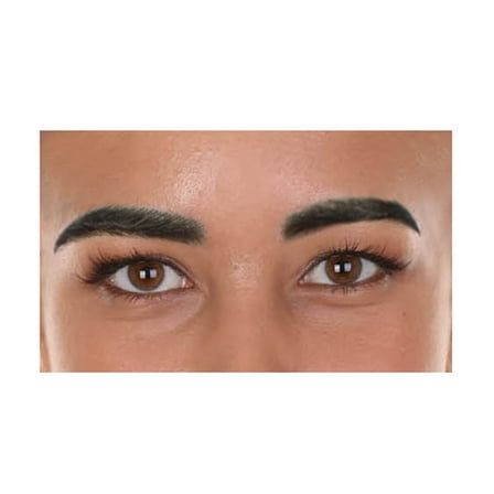 HPO Adult Unisex Bushy Eyebrows – Fake Human Hair, Self-Adhesive Costume Facial Hair