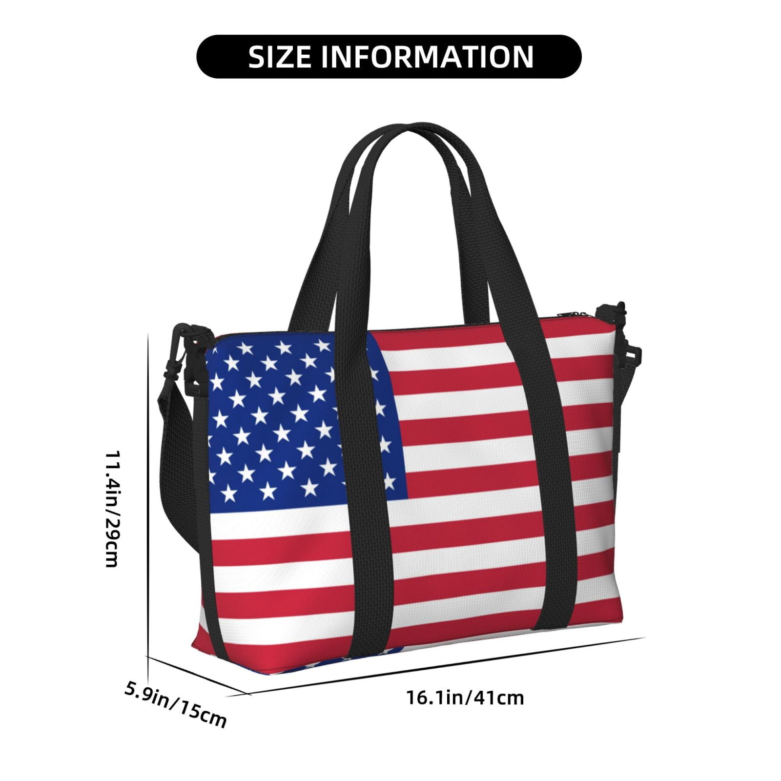 Travel Duffel Bag Love America Sports Tote Gym Bag Shoulder Weekender Overnight Bag For Women Men