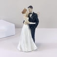 thumbnail image 4 of Estatua de estatuilla de pareja Adorno de amantes abrazados Decoración de H Colcomx Figura de resina de pareja de amor, 4 of 6