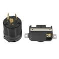 thumbnail image 1 of Conector receptáculo eléctrico de 3 clavijas con bloqueo giratorio NEMA L6-30P L6-30R, 30 A, 250 V, macho y hembra, 1 of 14