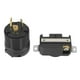 thumbnail image 1 of Conector de receptáculo de enchufe eléctrico de 3 clavijas con bloqueo por torsión NEMA L6-30P L6-30R 30 A 250 V macho y hembra, 1 of 14