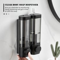 Liquid dispenser,Dish Liquid Lotion Soap Dispenser Liquid Lotion Shampoo Wall Mounted Hand 300ml Manual Lotion Shampoo Kitchen Mounted Hand Press Wyan Yaliya Ziem Rookin