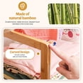 thumbnail image 5 of Enogets Bamboo Closet Organizer, Freestanding Clothing Rack with Adjustable Hanging Rods & 2 Storage Baskets for Children's Bedroom, 5 of 9