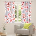 thumbnail image 5 of Erosebridal 3D Cherry Blossoms Blackout Curtains for Women Pink Sakura Flower Curtains, Chic Floral Curtains & Drapes Pink and Grey Black Out Curtains, Spring Botanical Plants Window Curtains, 5 of 6