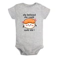 thumbnail image 2 of iDzn She Believed She Could Sushi Did Funny Rompers For Babies, Newborn Baby Unisex Bodysuits, Infant Jumpsuits, Toddler 0-24 Months Kids One-Piece Oufits, 2 of 5