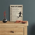 thumbnail image 2 of Soccer Gifts Inspirational Wall Decor Canvas Wall Art Artwork Sports Framed Art Paintings Soccer Posters for Soccer Player Athletes Living Room Sports Club Playroom Bedroom Girls Room Gym Decor, 2 of 6